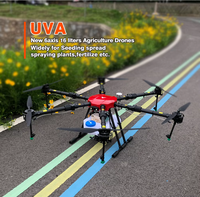 Drone agricole à commande à distance en fibre de carbone, 6 axes, 16 L, haute capacité, pulvérisation des cultures, UAV, batterie 12S
