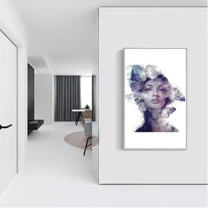 Abstrakte Aquarell Frau Leinwand Wand kunst Malerei Poster Home Cafe Wand dekor Ölgemälde auf Leinwand Poster und Drucke Kunst Bild