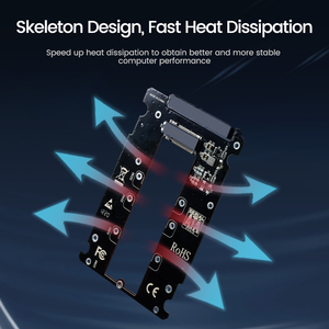 JEIFactory <span class=keywords><strong>2</strong></span>,5 \ "SATA III Adaptador para M.<span class=keywords><strong>2</strong></span> NGFF/SATA SSD 6Gbps 2280 Tarjeta de expansión sin herramientas Caja de disco duro directa de fábrica - Product Image 6