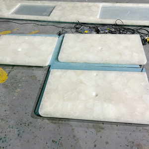 Cao cấp Nhà bếp phòng tắm thiết kế Backlit trắng tự nhiên tinh thể thạch anh mờ đá Countertop - Product Image 5