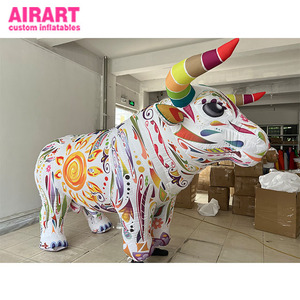 Disfraz Inflable de Toro Mexicano <span class=keywords><strong>Alebrijes</strong></span>, Disfraces Inflables LED de Tela Oxford, Disfraz Inflable de Toro para Eventos Nocturnos - Product Image 4