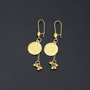 Boucles d'oreilles pendantes en laiton en forme de feuille pour femmes JXX, nouveauté très demandée, bijoux de mode en gros - Product Image 2
