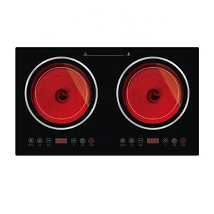 Table de cuisson électrique à 2 brûleurs avec chauffage en céramique 3600w - Product Image 2