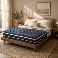 Matelas à ressorts ensachés individuels avec housse en tissu de coton pleine grandeur