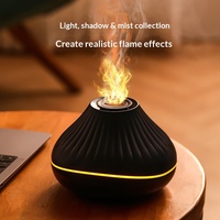 Diffuseur d'arômes USB domestique à effet de brouillard, avec perles de cristal craquelées décoratives, capacité de 0,5 L, pulvérisateur ultrasonique de parfum