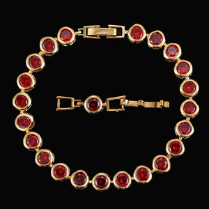 Affascinante Bracciale Placcato Oro Giallo con Zirconi CZ Taglio Rotondo, Bracciale Tennis a Catena per Donna, Gioielli Moda <span class=keywords><strong>2026</strong></span> per Ogni Giorno - Product Image 6