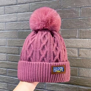 OEM ODM Cálido Invierno Sombreros de punto Logotipo personalizado Resistente al frío Invierno Grueso Pom Sombreros de invierno - Product Image 3