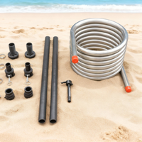 Holzbefeuerter Outdoor-Whirlpool-Heizschlangen-Kit aus Edelstahl mit langlebigen Schläuchen für Outdoor-Whirlpools
