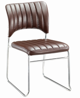 Chaise de visiteur de salle d'attente de bureau moderne en cuir synthétique de haute qualité en gros