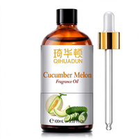 Huile parfumée à la pastèque et au concombre 100 ml, huile parfumée pure QIHUADON pour la fabrication de bougies, de savons et les diffuseurs d'aromathérapie