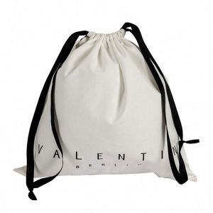 Manufacturer Custom Canvas Drawstring Bag <b>Printed</b> Logo Pulling Rope Model ZXY100604 for Advertising Use Universal Packaging - Product Image 2