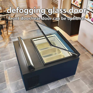 Self-Service portatile Open-Door piccolo Desktop taglio spesso Yogurt Display gelato refrigeratore congelatore - Product Image 4