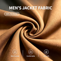 Blouson Bomber Homme en Polyester Marron Chocolat Col Pointu Fermeture Éclair Devant Ourlet Côtelé Poches Plissées Coupe Ample Style Décontracté Urbain