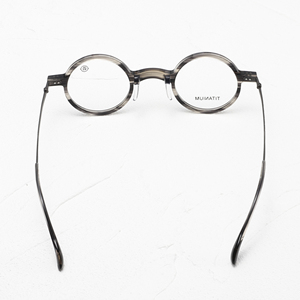 Gafas Redondas de Montura Completa con Patrón de Mármol, Marco de Titanio, Anti-UV, Ligeras, Unisex, para Adultos, Monturas para Corrección de la Visión - Product Image 4