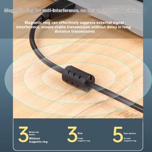 Câble de données d'<span class=keywords><strong>imprimante</strong></span> Câble d'extension USB pour connexion à l'<span class=keywords><strong>ordinateur</strong></span> Compatible avec le câble d'extension universel HP <span class=keywords><strong>Canon</strong></span> Brother Epson - Product Image 4