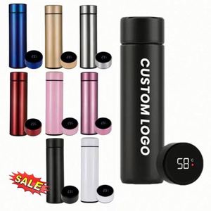 Bouteille isotherme intelligente en acier inoxydable de 500 ml pour la vente en gros – Gourde connectée à affichage de température - Product Image 1