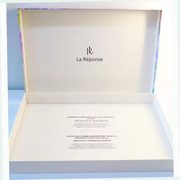 Papier d'art rigide de 2mm d'épaisseur, estampage à chaud, ensemble de draps de lit de quatre pièces, boîtes d'emballage en carton personnalisable