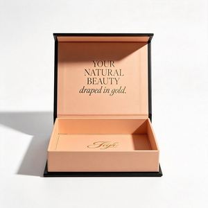 Boîte cadeau magnétique pliable personnalisée CRD pour savon, boîte en papier rigide avec couvercle magnétique et fenêtre pour l'affichage des produits de soin de la peau - Product Image 2
