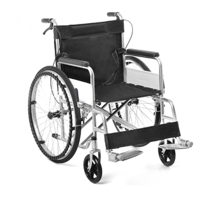 Massieve Band Handmatige Ziekenhuisbed Rolstoel Met Vierrem-En Krukfunctie Voor Ziekenhuisgebruik - Product Image 4
