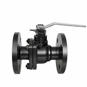 วาล์วบอลแบบคันโยก 2 ทาง ขนาด DN150 6 นิ้ว ชนิดหน้าแปลนคู่ ผลิตจากเหล็กหล่อ ใช้กับท่อ Upvc/ทองเหลือง/สแตนเลส - Product Image 1