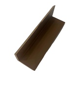 Revêtement de sol et panneau mural en bois et plastique pour l'extérieur Couvre-bord d'angle en L Coin d'extrémité en bois composite