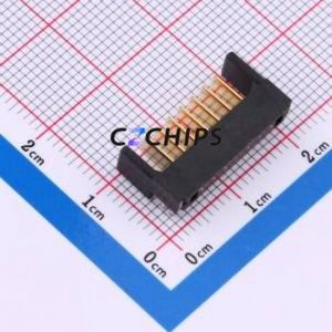 KH-A01M-A-M2-7P Blade/Spring Contact Battery Connector Bent Lead Through Hole,P=2mm Connector - Product Image 2