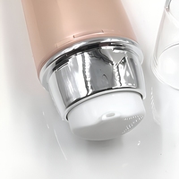 Tube cosmétique en plastique doux au toucher avec bouchon pompe pour crème solaire, BB crème et brillant à lèvres, emballage de soins de la peau imprimé à l'écran