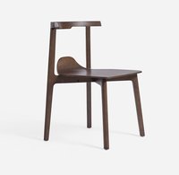 Chaise de salle à manger moderne en bois de frêne massif avec bras, couleur noyer imprimée, nouveau design, mobilier de salle à manger et de restaurant