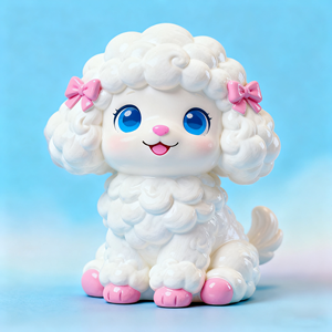 Ensemble de figurines de <span class=keywords><strong>caniche</strong></span> <span class=keywords><strong>miniature</strong></span>, statues de <span class=keywords><strong>caniche</strong></span> en résine faites à la main - Product Image 5