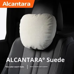 Appui-tête de voiture en daim soutien <span class=keywords><strong>lombaire</strong></span> pour <span class=keywords><strong>Mercedes</strong></span> S confortable perforé respirant cou oreiller intérieur <span class=keywords><strong>coussin</strong></span> voiture oreiller paire - Product Image 3