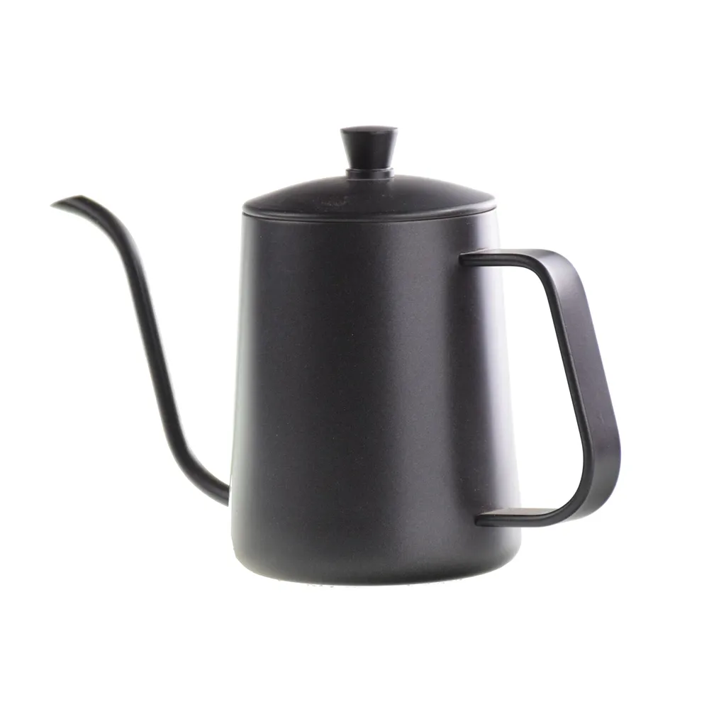 BH600G Amazon ร้อนขายสีดำ600มิลลิลิตรสแตนเลสคอห่านคู่มือภาษาอาหรับเทกว่าหม้อกาแฟกาต้มน้ำสำหรับกาแฟหยด