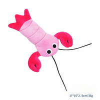 Jouet pour chien en peluche souple résistant aux morsures avec logo personnalisé, animaux marins, couineur, pour la mastication et le jeu des animaux de compagnie