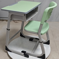 Chaise de bureau en métal personnalisée et économique pour étudiants universitaires, durable, écologique et confortable, ensemble de mobilier scolaire pour salles de classe