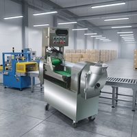 Machine à couper les légumes multifonctionnelle à double tête pour usage commercial, trancheuse, hachoir et coupe-dés automatiques pour pommes de terre, carottes et choux