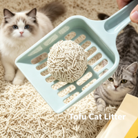 Litière pour chat biodégradable et jetable, agglomérante, faible en poussière, en fibres de maïs et de pois, couleur personnalisée, agglomération rapide, litière pour chat en tofu, palettes de sable