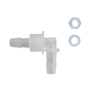 9.5-G1/2-9.5 Threaded Plastic Insert Nut <b>Washer</b> Set for Quick Connector Through-Plate Elbow Flexible 9.5-High Plumbing <b>Hoses</b> - Product Image 1