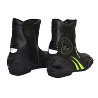 Bleus et noirs nouveaux fabricants-chaussures de moto respirantes en cuir PU pour hommes-bottes de moto-aventures de tourisme-chaussures de moto d'équitation