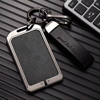 Nouvelle coque de protection pour clé de voiture en alliage de zinc et cuir avec NFC pour Tesla Model Y Model 3, accessoires intérieurs de voiture