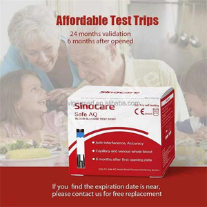 Tiras Reactivas Safe AQ Smart Sinocare para <span class=keywords><strong>Medir</strong></span> el Nivel de Azúcar <span class=keywords><strong>en</strong></span> <span class=keywords><strong>Sangre</strong></span> - Product Image 3