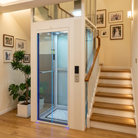 Lift Rumah Tinggal untuk Villa dan Apartemen dengan Desain Modern, Lantai PVC, Struktur Kompak, dan Perawatan Mudah
