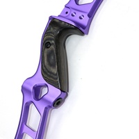 Ensemble d'arcs recourbés violet de 25 pouces pour compétition de chasse et de pêche ILF