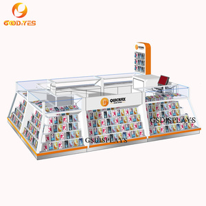 Sang trọng thân thiện với môi bền điện thoại sửa chữa & phụ kiện <span class=keywords><strong>kiosk</strong></span> với LED chiếu sáng cho trung tâm mua sắm tùy chỉnh kích thước - Product Image 2