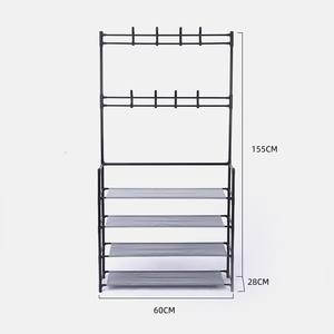 <span class=keywords><strong>Porte</strong></span>-chaussures multifonctionnel pas cher avec cintre, <span class=keywords><strong>porte</strong></span>-manteau simple pour dortoir, <span class=keywords><strong>porte</strong></span>-chapeau et <span class=keywords><strong>porte</strong></span>-chaussures en métal - Product Image 1