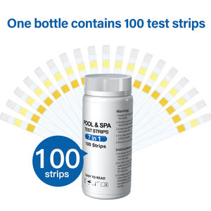 Vente en gros d'usine 7 en 1 Test de la qualité de l'eau de piscine <span class=keywords><strong>et</strong></span> de spa Chlorure libre Alcalinité totale <span class=keywords><strong>pH</strong></span> pour <span class=keywords><strong>bandelettes</strong></span> SZ36 <span class=keywords><strong>Bandelettes</strong></span>/bouteille - Product Image 5