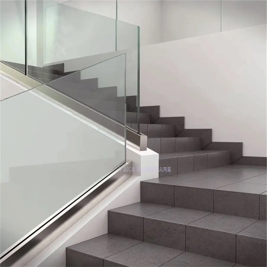 TK -AS001 hot sale glass railing modern design aluminium U channel for balcony or terrace