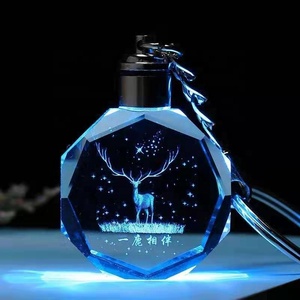 Móc Khóa Logo Xe Hơi Tùy Chỉnh Móc Khóa Đèn <span class=keywords><strong>Led</strong></span> Khắc Laser Móc Chìa Khóa Pha Lê Sáng Tạo - Product Image 4