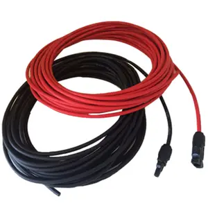 Yuens OEM precio de fábrica 2 núcleos sistema de montaje solar panel PV batería clip cable de extensión cable de alimentación DC 4mm2 6mm xlpo cobre