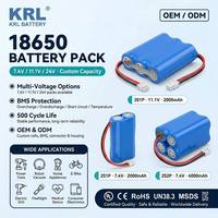 Baterai Lithium Ion Silinder 18650 Bersertifikasi /CE/RoHS/KC Produsen Paket Baterai Kustom 800 Siklus Pengosongan Tinggi