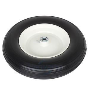 14.5" Wheelbarrow Flat Free Tire, Fits 4.80/4.00-8, 3.50/2.50-8, 4.00-6, 4.00-8, Wheelbarrow <b>Wheels</b>, 5/8" Bearing - Product Image 2