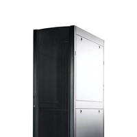 Rak Server 19 inci Hitam 42U dari Pabrik Ningbo Lepin China, Kabinet Jaringan dengan Pintu Berlubang Khusus untuk Cold Aisle Con